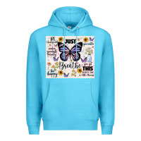 Ocean Blue just breathe Premium Hoodie - JahusDesignShop