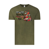 Vintage Olive rocking around the christmas tree Vintage Tee - JahusDesignShop