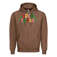 Chestnut sped squad Zipper Hoodie - MaliasSmallBusiness
