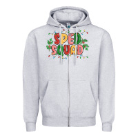 Heather Grey sped squad Zipper Hoodie - MaliasSmallBusiness