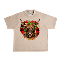 French Oak highland cow  christmas Urban Heavy Tee - JahusDesignShop