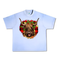 Grape Ice highland cow  christmas Urban Heavy Tee - JahusDesignShop