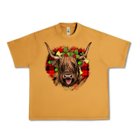 Highland Cow  Christmas Urban Heavy Tee | Teevron