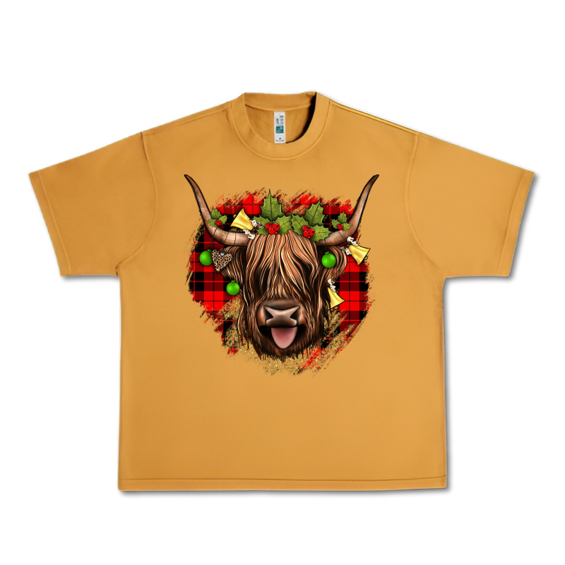 Highland Cow  Christmas Urban Heavy Tee by JahusDesignShop | Teevron