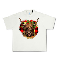 Pistachio highland cow  christmas Urban Heavy Tee - JahusDesignShop