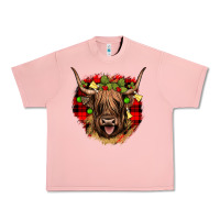 Salmon highland cow  christmas Urban Heavy Tee - JahusDesignShop