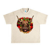 Sandshell highland cow  christmas Urban Heavy Tee - JahusDesignShop