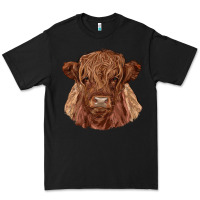 Black highland cow Premium Tee - RanaPortraitStore