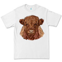White highland cow Premium Tee - RanaPortraitStore