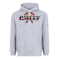 Heather Grey firefighter chief Heavyweight Hoodie - Artiststas