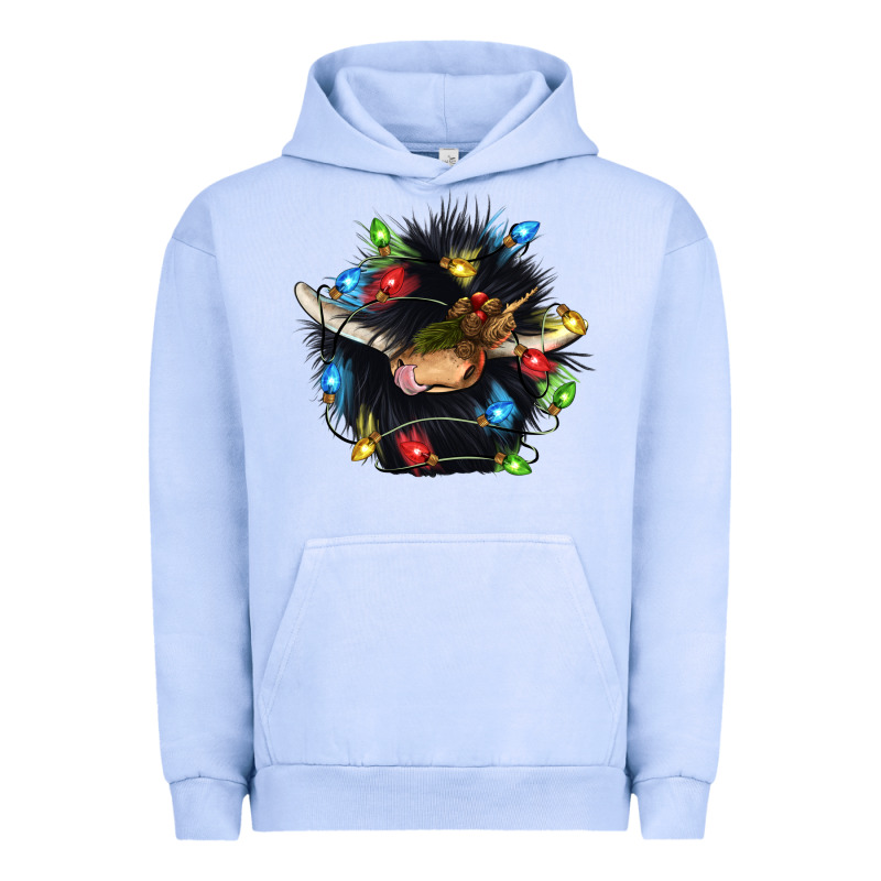 Christmas Black Angus Gnome Urban Hoodie by CowGirlArtShop | Teevron