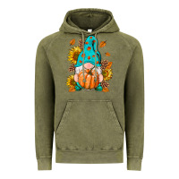 Vintage Olive Fall Gnome Vintage Hoodie - RanaPortraitStore