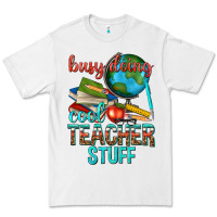 White busy doing cool teacher stuff Premium Tee - texasbilliewilder