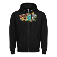 Black one baby cow Zipper Hoodie - NancyCooperArtShop