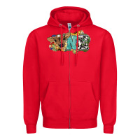 Red one baby cow Zipper Hoodie - NancyCooperArtShop