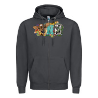 Smoke one baby cow Zipper Hoodie - NancyCooperArtShop