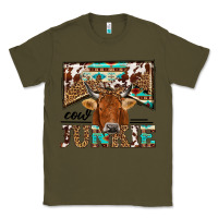 Army Green cow junkie Classic Tee - NancyCooperArtShop