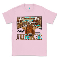 Bubblegum Pink cow junkie Classic Tee - NancyCooperArtShop
