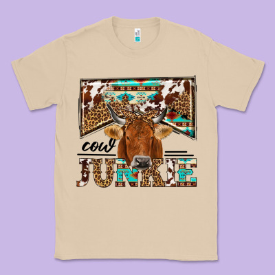 Cow Junkie Classic Tee Designed By Nancycooperartshop