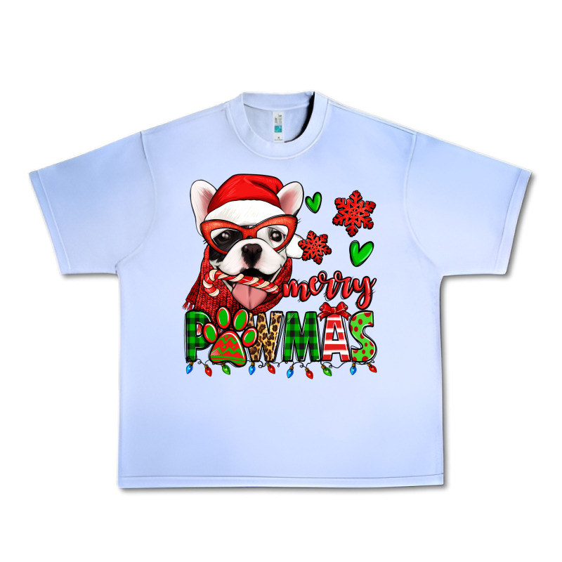 Merry Pawmas Christmas French Bulldog Urban Heavy Tee by Jasminsmagicworld | Teevron