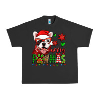 Pigment Black merry pawmas christmas french bulldog Urban Heavy Tee - Jasminsmagicworld