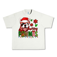 Pistachio merry pawmas christmas french bulldog Urban Heavy Tee - Jasminsmagicworld