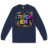 Navy Teacher Day Long Sleeve Tee - LillyAllenDesigns