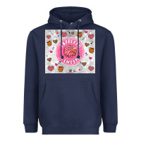 Navy cafecito y chisme Heavyweight Hoodie - Artiststas