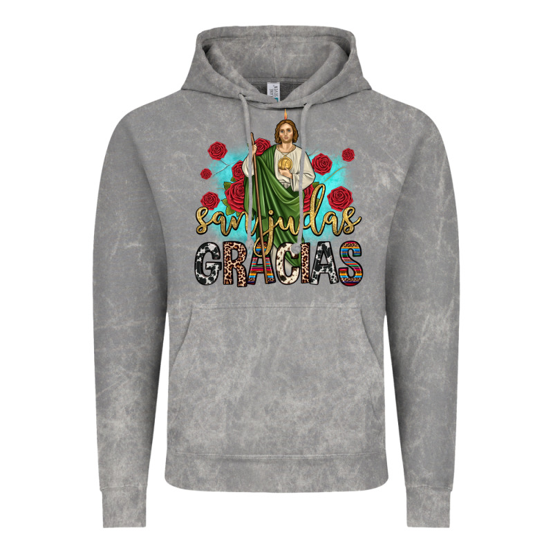 San Judas Gracias Vintage Hoodie by JahusDesignShop | Teevron