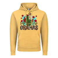 Vintage Mustard san judas gracias Vintage Hoodie - JahusDesignShop