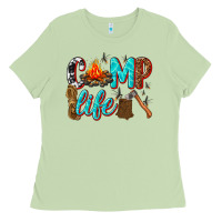 Matcha camp life Ladies Tee - texasbilliewilder