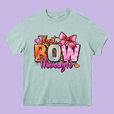 That Bow Though Heavy Core Tee Designed By Zillion Design Studio