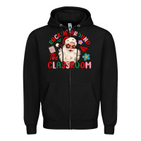 Black rockin around the classroom Zipper Hoodie - MaliasSmallBusiness