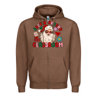 Chestnut rockin around the classroom Zipper Hoodie - MaliasSmallBusiness