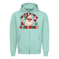 Seafoam rockin around the classroom Zipper Hoodie - MaliasSmallBusiness