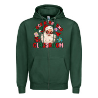 Sports Green rockin around the classroom Zipper Hoodie - MaliasSmallBusiness