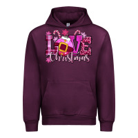Mauve Wine love christmas pink Urban Hoodie - CowGirlArtShop