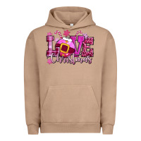 Pigment Burro love christmas pink Urban Hoodie - CowGirlArtShop