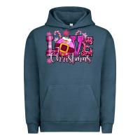 Pigment Midnight Navy love christmas pink Urban Hoodie - CowGirlArtShop