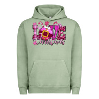 Pigment Oil Green love christmas pink Urban Hoodie - CowGirlArtShop