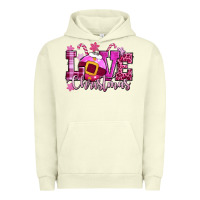 Pigment Pistachio love christmas pink Urban Hoodie - CowGirlArtShop