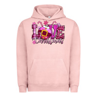 Pigment Salmon love christmas pink Urban Hoodie - CowGirlArtShop