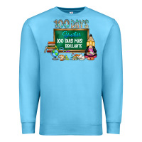 Ocean Blue 100 days smarter 100 dias mas brillante Premium Sweatshirt - SublimationCraftShop