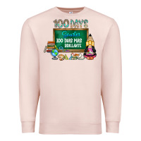 Pale Pink 100 days smarter 100 dias mas brillante Premium Sweatshirt - SublimationCraftShop
