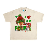 Sandshell merry pawmas christmas dachshund Urban Heavy Tee - Jasminsmagicworld
