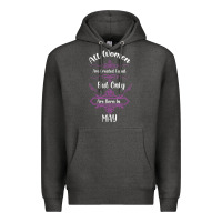 Charcoal Heather all women are created equal but only the smartest are born in may Premium Hoodie - Bettercallsaul
