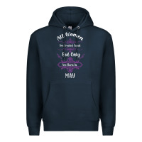 Navy all women are created equal but only the smartest are born in may Premium Hoodie - Bettercallsaul