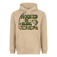 Mushroom fish lures hooked on being grandpa Heavyweight Hoodie - Artiststas