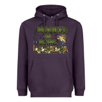 Plum fish lures hooked on being grandpa Heavyweight Hoodie - Artiststas