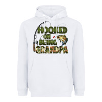 White fish lures hooked on being grandpa Heavyweight Hoodie - Artiststas